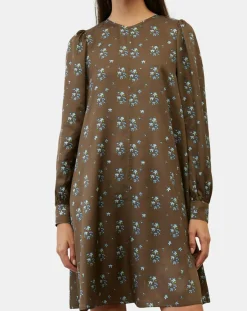 Marc O'Polo Robes|Robe medium imprimée marron