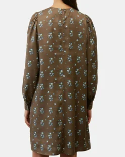 Marc O'Polo Robes|Robe medium imprimée marron