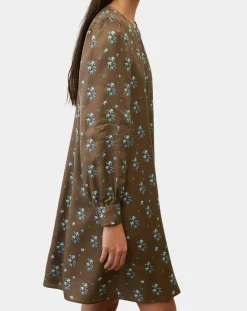 Marc O'Polo Robes|Robe medium imprimée marron