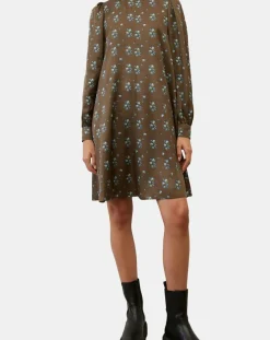 Marc O'Polo Robes|Robe medium imprimée marron