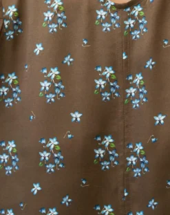 Marc O'Polo Robes|Robe medium imprimée marron