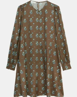 Marc O'Polo Robes|Robe medium imprimée marron