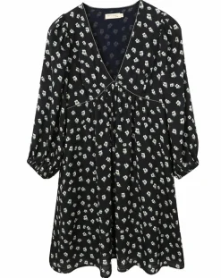 See u Soon Robes|Robe Michelle à fleurs marine