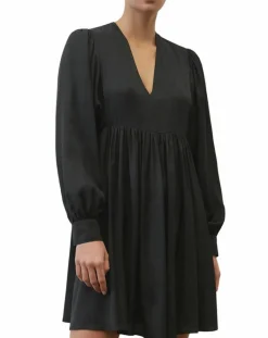 Marc O'Polo Robes|Robe midi col V noir