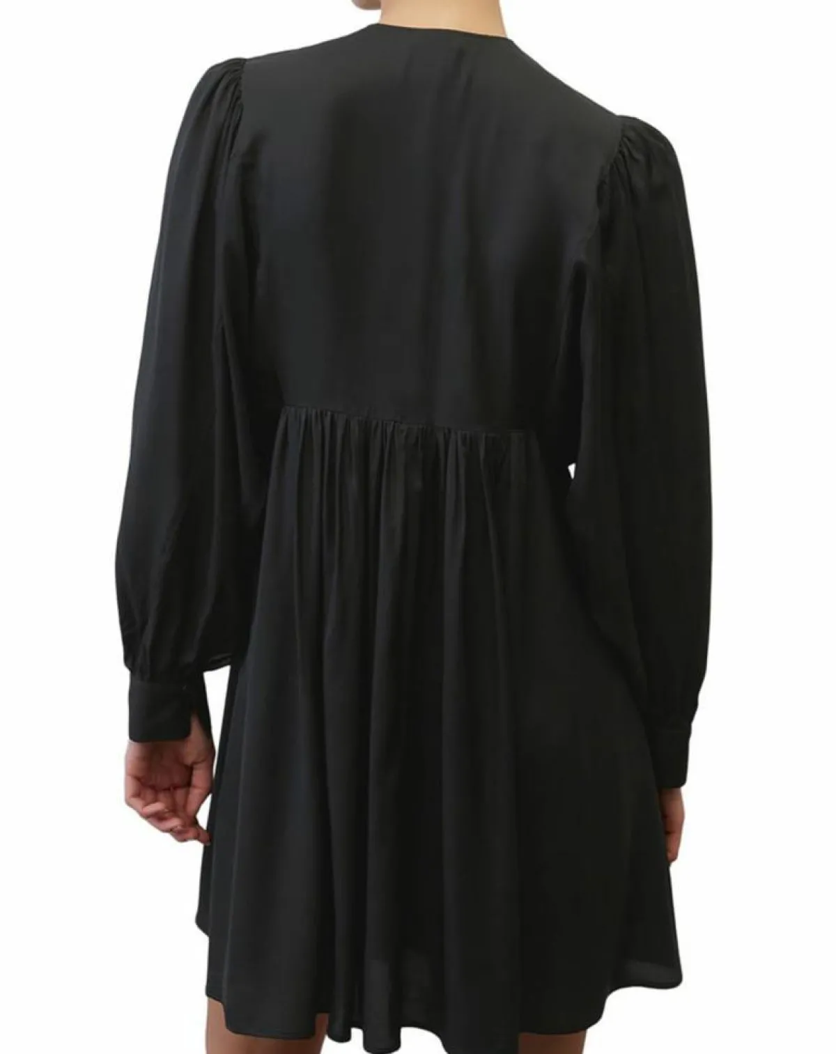 Marc O'Polo Robes|Robe midi col V noir