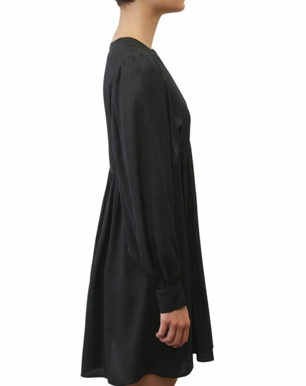 Marc O'Polo Robes|Robe midi col V noir