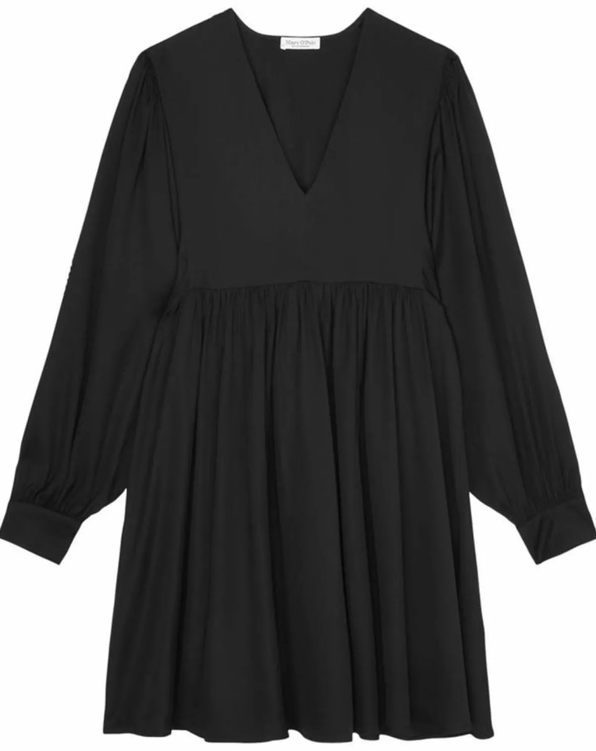 Marc O'Polo Robes|Robe midi col V noir
