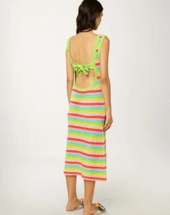 Manoush Robes|Robe Midi Ecaille Arc-en-ciel rainbow