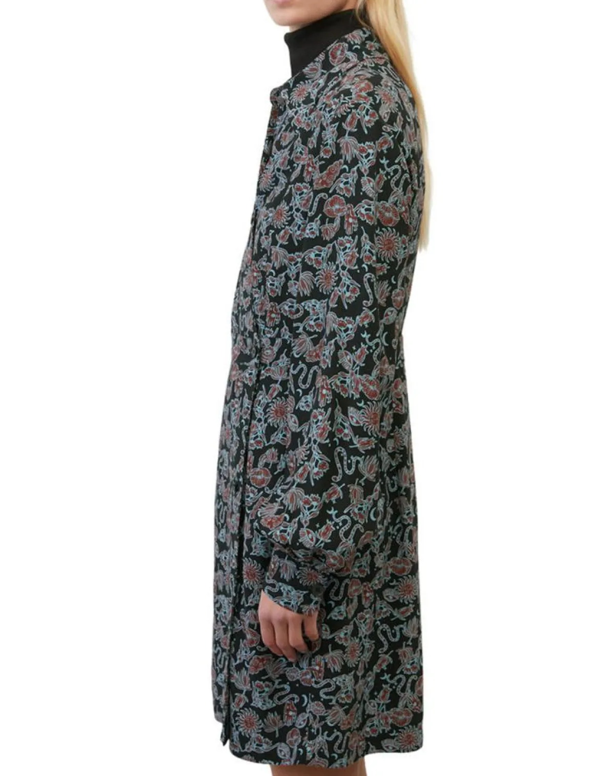 Marc O'Polo Robes|Robe midi imprimée noir/multicolore