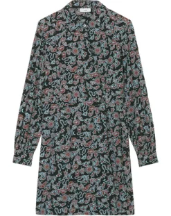 Marc O'Polo Robes|Robe midi imprimée noir/multicolore