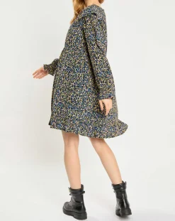 Scotch & Soda Robes|Robe mi-longue imprimée multicolore