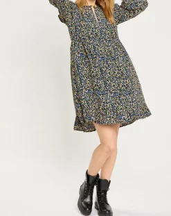 Scotch & Soda Robes|Robe mi-longue imprimée multicolore