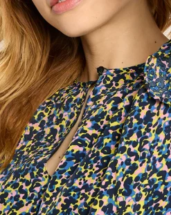 Scotch & Soda Robes|Robe mi-longue imprimée multicolore