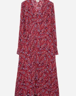 An'ge Robes|Robe Miroko paisley sanguine