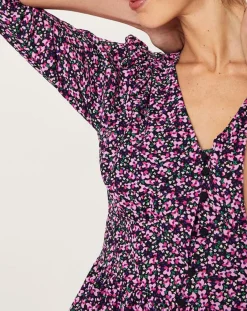 La Petite Etoile Robes|Robe Nasiria imprimée mauve