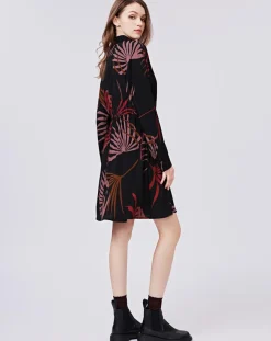 See u Soon Robes|Robe Océane imprimée noir/violet