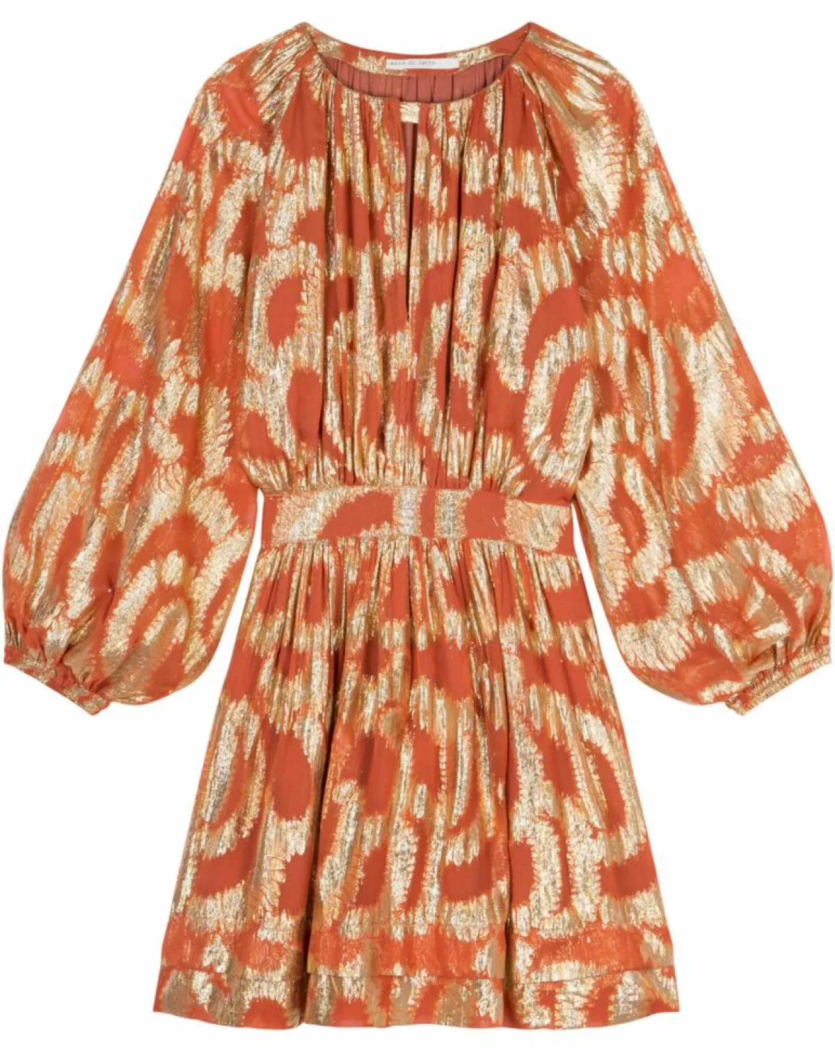 Mare di Latte Robes|Robe Oleria courte patineuse imprimée orange