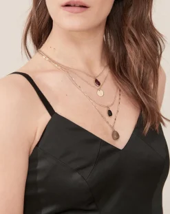 Caroll Robes|Robe Ora évasée satinée noire