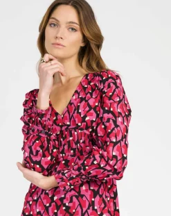 An'ge Robes|Robe Orora lipika rouge