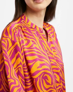 Galeries Lafayette Robes|Robe Oversize Sirop 2 orange/violet