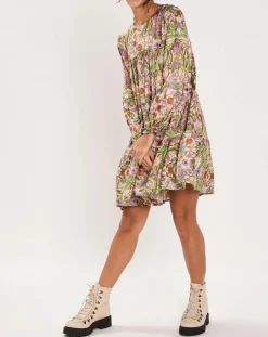 Manoush Robes|Robe Paisley imprimée rose/multicolore