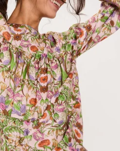 Manoush Robes|Robe Paisley imprimée rose/multicolore