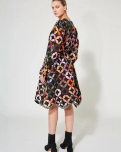 Manoush Robes|Robe Patchwork 70 noire