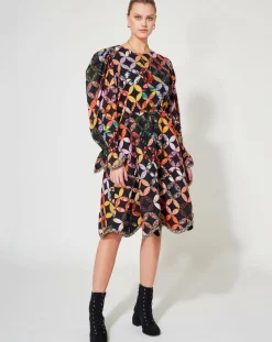 Manoush Robes|Robe Patchwork 70 noire