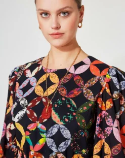 Manoush Robes|Robe Patchwork 70 noire