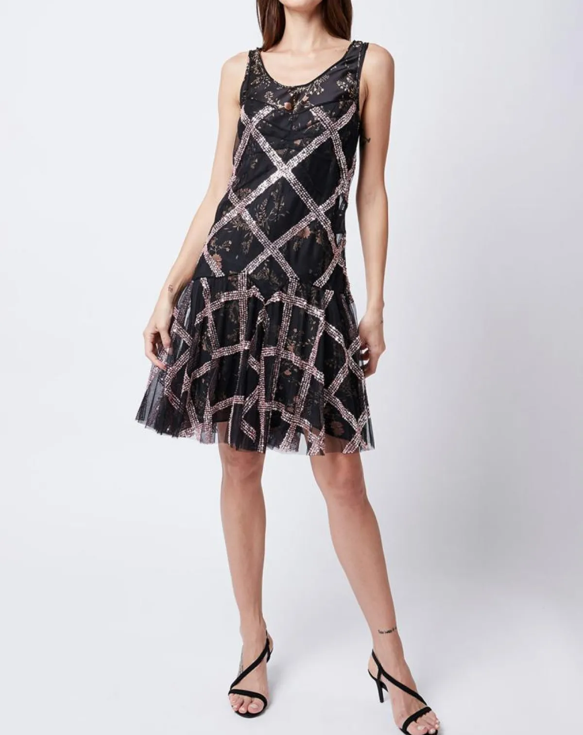 John Galliano Robes|Robe patineuse en tulle noire