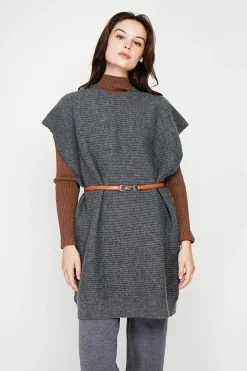 C&Jo Robes|Robe poncho col rond loup