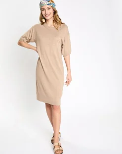 Esprit Robes|Robe pull cr beige