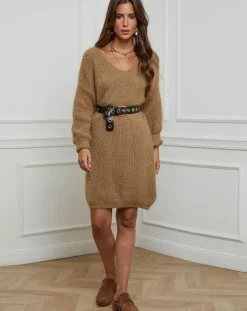 Alice & Charlotte Pulls|Robe Pull Juliette camel