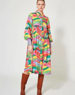 Manoush Robes|Robe Purple Country multicolore