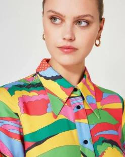 Manoush Robes|Robe Purple Country multicolore