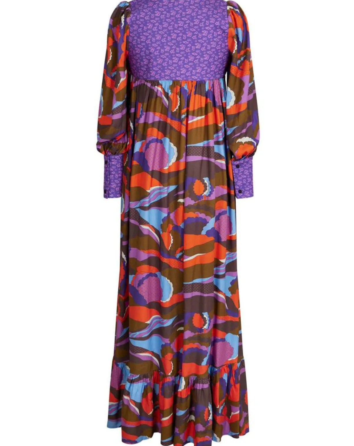 Manoush Robes|Robe Purple Country print lila
