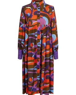 Manoush Robes|Robe Purple Country print lilas