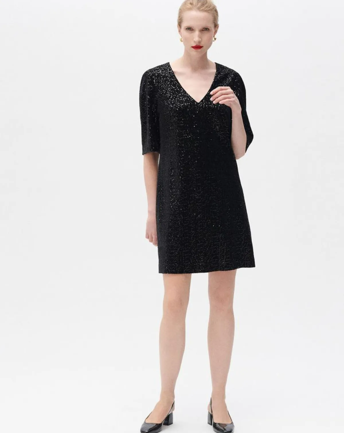 Caroll Robes|Robe Rafaela noire