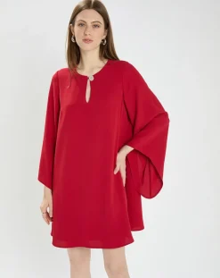 Tara Jarmon Robes|Robe Raonie framboise