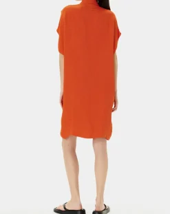 Zapa Robes|Robe Ratela motifs ton sur ton orange