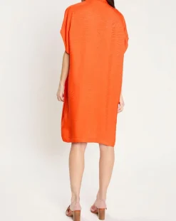 Zapa Robes|Robe Ratela motifs ton sur ton orange