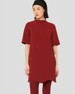 Tara Jarmon Robes|Robe Rayme bordeaux