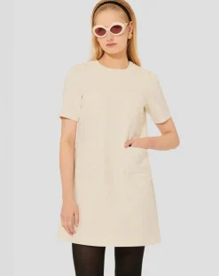 Tara Jarmon Robes|Robe Renata écrue