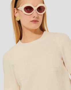 Tara Jarmon Robes|Robe Renata écrue