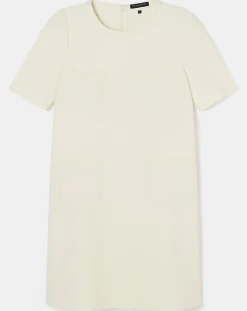 Tara Jarmon Robes|Robe Renata écrue