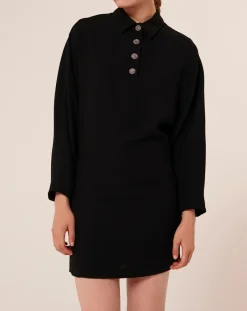 Tara Jarmon Robes|Robe Reva noire