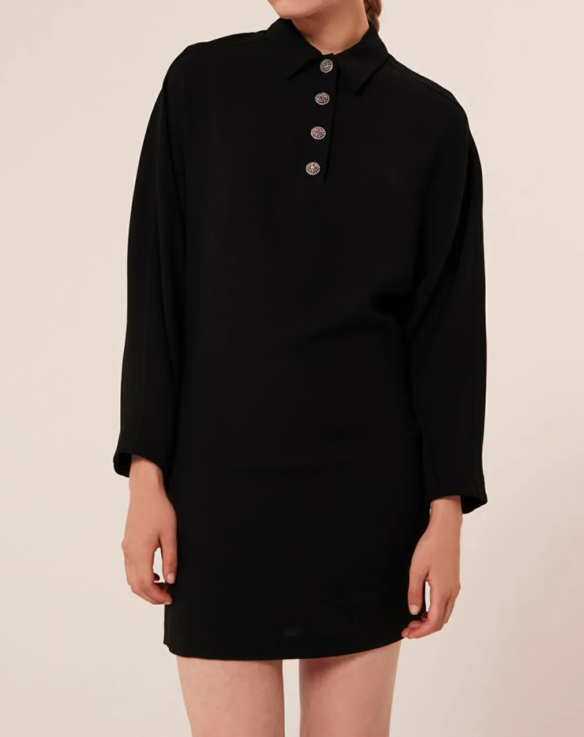 Tara Jarmon Robes|Robe Reva noire