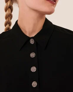 Tara Jarmon Robes|Robe Reva noire