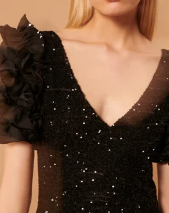 Tara Jarmon Robes|Robe Rickie noire