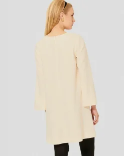 Tara Jarmon Robes|Robe Rolie écrue